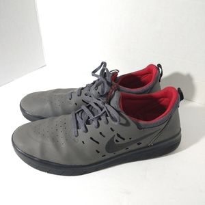 Nike Sb Nyjah Free Dark Grey Gym Red 